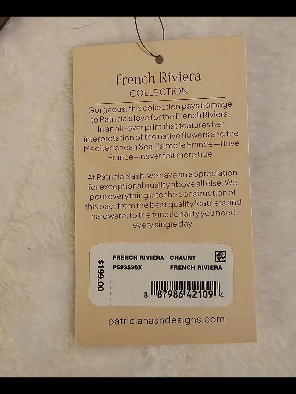 Patricia Nash French Riveria Collection Chauncy Leather Satchel NWT